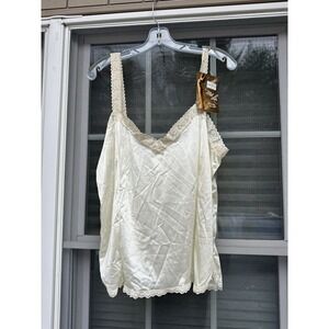 Vintage 70s Mel Lin Camisole Lace Women's 18/20 new w/ tags